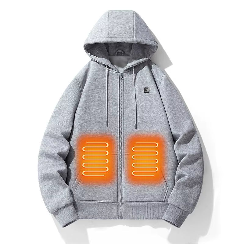 Men’s USB Heated Hoodie – Winter Thermal Streetwear
