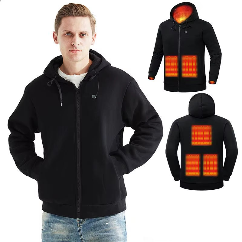 Men’s USB Heated Hoodie – Winter Thermal Streetwear