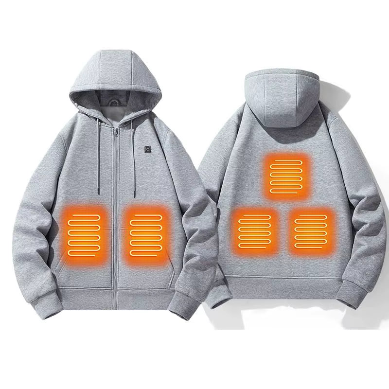 Men’s USB Heated Hoodie – Winter Thermal Streetwear